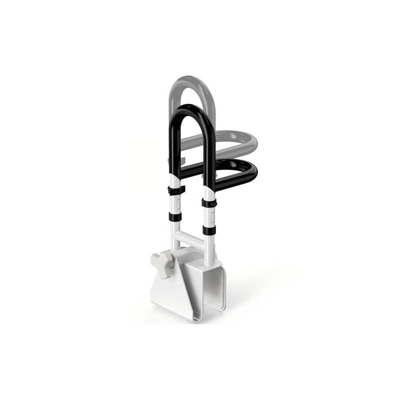 Adjustable Bathtub Safety Rail with Double Grip, 14–18 Inch Height
