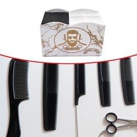 Amagogo Salon Organizer Barber Tools Holder Hair Brush Holder Shear Holder Salon Scissors Holder Rack for Brushes Hairstyling Combs, white