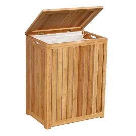 Spa-Style Bamboo Laundry Hamper BRH1248 Eco-Friendly and Stylish Storage Bin for ClothesSKU: BRH1248