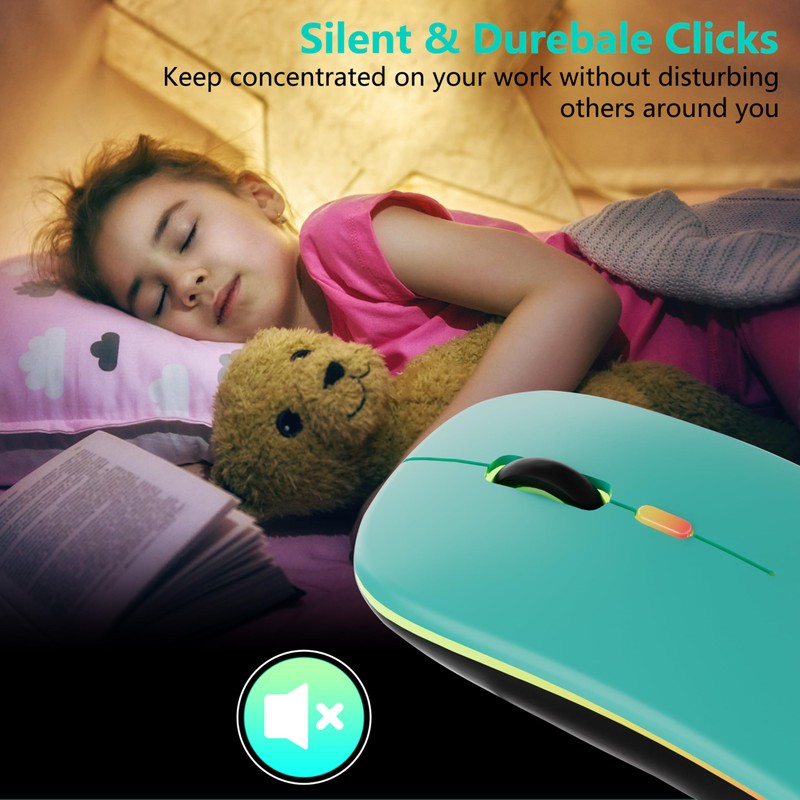 TQQ Wireless Mouse (Sky Blue)