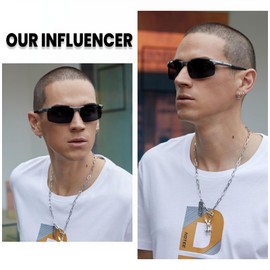 DUCO 8277 Men’s Sunglasses, Large Size, Polarized Sunglasses, Sports, UV400, For Large Faces, Premium Carbon Fiber Material, Ultra Lightweight, For Driving, Cycling, Fishing, Running, Golf