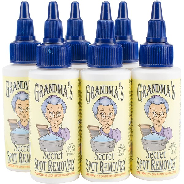Grandma's Secret Fabric Spot Remover-Pack of 6, Clear, 6 Count