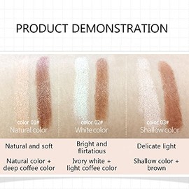 BIOAQUA Play 109 Face Stick Contour Duo 2 en 1 resaltador giratorio lápiz hermoso resplandor colores naturales maquillaje facial de dos pasos 3 tipos 