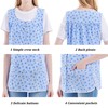 Nanxson Women Cobbler Apron with 2 Patch Pockets,Smock with Buttons