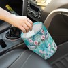 Panskyllis Green Hummingbird Car Trash Bin Garbage Can Leak Proof