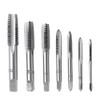 QISF 7Pcs Bearing Steel Metric Screw Thread Tap M3-M12 Plug