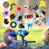 Paintball Party Banners 2PCS Paintball Party Decorations Splatter Splash Cutout
