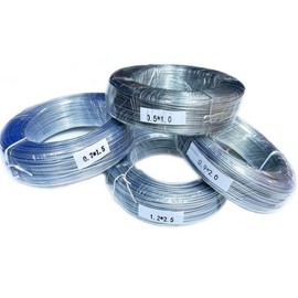 Qty One Clear Round Plastic Twist Ties Roll, 80m (260ft), Wire Dia 1.2mm, for Gardening, Fence, Home Office, Planting Branches, Closing Food and Parts Bags.