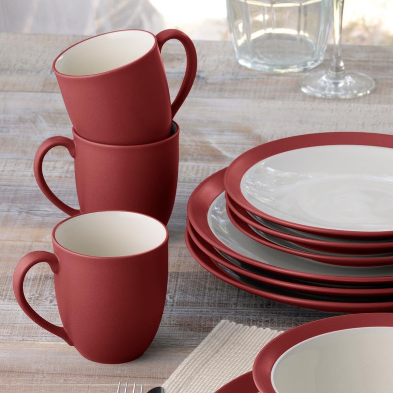 Noritake Colorwave Raspberry 16-Piece Set - Curve, Service for 4