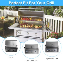 Adviace Grill Replacement Parts for DCS 27, Lynx L36 L27 L30 L42, Lynx Grill Burner Replacement, 16 Grill Burner for Lynx 36-Inch, 42-Inch Gas Grills