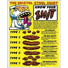Bristol Stool Chart Poo Toilet Health Fun Vintage Retro Man Cave Bar Pub Shed Novelty Gift Aluminium Metal Tin Wall Décor Sign