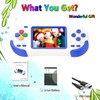 Douddy レトロハンドヘルドゲームコンソール 子供用 4~12歳 218パズル内蔵 レジャービデオゲーム 充電式 3.0インチスクリーン 電子機器ゲームプレーヤー おもちゃ