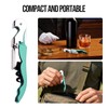 Soft Velvet Touch Waiters Double Hinge Corkscrew Wine Key Bottle