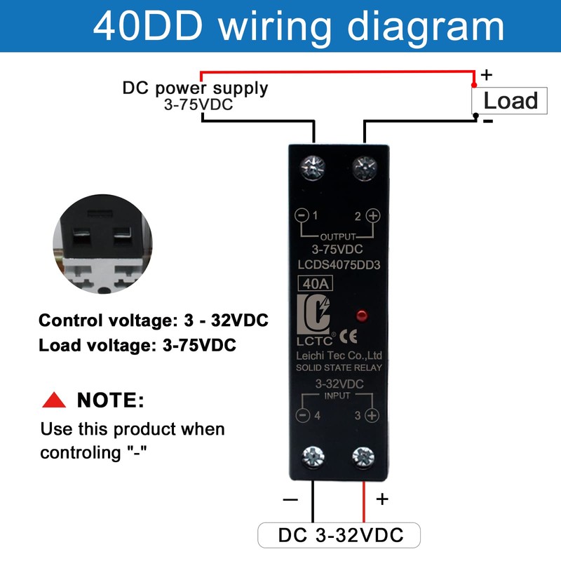 LCLCTC SSR 40 DD Solid State Relay DC to DC