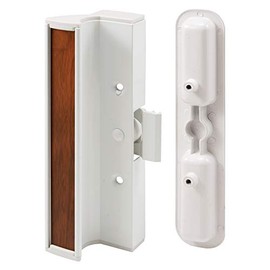 Prime-Line C 1202 Aluminum and Diecast Clamp Style Sliding Door Handle, White (Single Pack)