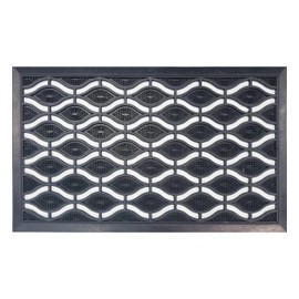 FANMATS Eye Pin Rubber Door Mat 29in. x 18in.