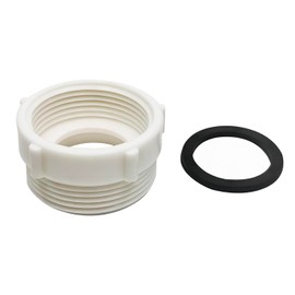 Qrity 1PCS Kitchen Sink Waste Pipe Fitting 39mm Female Thread to 46mm Male Thread Reducer for Odour Traps Siphon