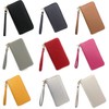 ELIOX Women Zipper Wallet Faux Leather Large Elegant Spacious Purse