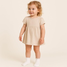 WATOCHE Baby Toddler Girls Ruffle Socks with Grips Girl's White Frilly Dress Baby Anti-slip Grippy Socks(Nonslip White-6 Pairs,3-5T)