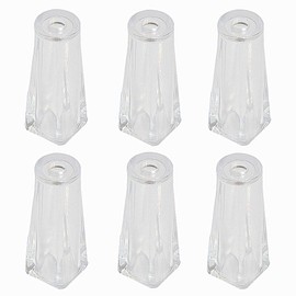 Pull Cord Tassel, 6Pack, Clear Plastic