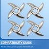 4-Pack #12 Meat Grinder Blades - Precision Replacement Knives with