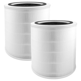Core 400S HEPA Air Purifier Filter Replacement, Compatible with LEVOIT Core 400S Smart WiFi Air Cleaner Purifier, Core 400S-RF-PA (LRF-C401-YUS), 3-in-1 High-Efficiency Activated Carbon, 2 Pack