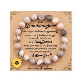 Sunflower Bracelet for Women Lucky Sunflower Bracelet Inspirational Jewelry Gifts Cute Trendy Sunflower Gifts-D