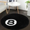 8 Ball Rug, 24inch Cool Rugs for Bedroom Men,Unique Circle