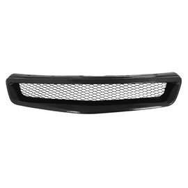 Cyllde 2 Set of - Hood Grille Honeycomb Mesh Style Front Bumper Black Heavy Duty ABS Plastic Aluminum for Honda for Civic Value Package 1999,Fit Testing
