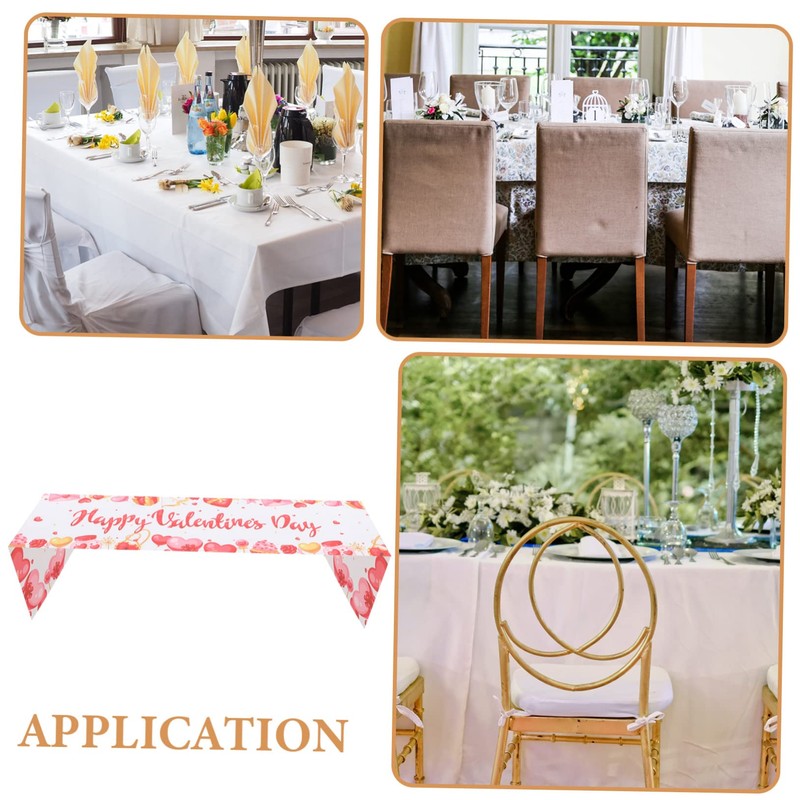 Valentines Day Tablecloth Table Decor Valentines Day Banner Valentine Party