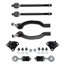 TRQ Front Steering & Suspension Kit Ball Joint Sway Bar Stabilizer Link Tie Rod Compatible with 2014-2021 Ram ProMaster 1500 ProMaster 2500 ProMaster 3500