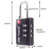 TSA Approved Luggage Locks Suitcase Locks with Indicator Open Alert