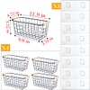Black Metal Hanging Baskets with Handle, Wire Wall Storage Organizer