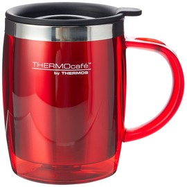 Thermos Thermos ThermoCaf 187094 Translucent Desk Mug, Red, 450 ml