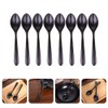 HEMOTON 8pcs Melamine Soup Spoon Heat Resistant Serving Spoon Won