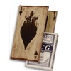 Book Box Skat Poker Antique Look Soft Imitation Leather Book