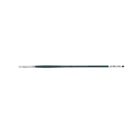 Grumbacher Gainsborough Flat Oil and Acrylic Brush, Hog Bristle, Size 1 (1271F.1)
