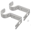AYSUM Curtain Pole Brackets, 6Pcs Adjustable Curtain Rod Brackets for