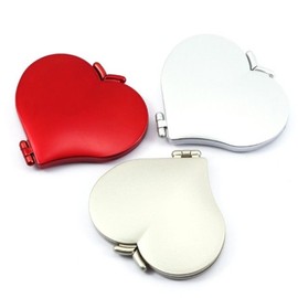 ST-300 Heart double-sided hand mirrorHeart mirror hand mirrorDouble-sided mirror - Silver / ST-300 하트양면손거울하트거울손거울양면거울 - 실버