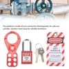 Lockout Tagout Kit With Safety Hasp Padlock Loto Tag Keys