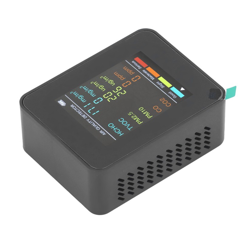 Air Quality Monitor Portable LCD Backlight Screen CO2 TVOC HCHO