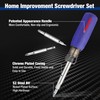 WORKPRO Multi Screwdriver Set 2 Pieces, 6-in-1 Convertible Screwdriver and