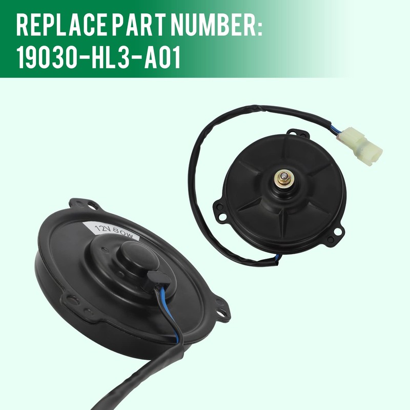 WIKIBB Electric Radiator Cooling Fan Motor Replacement for Honda Trx420Fe