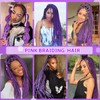 Pre stretched Braiding Hair Extensions Hot Water Setting Synthetic Hair