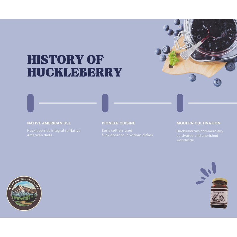 Bounty Foods Huckleberry Jam 2 Pack of 9 oz Jar
