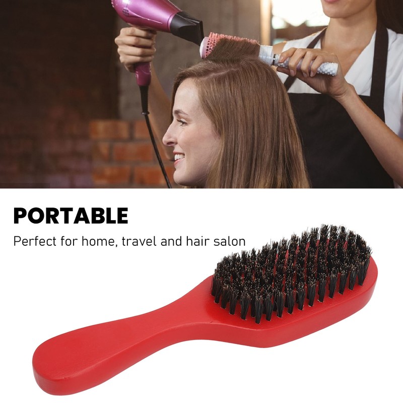 Nylon Hair Oil Head Styling Brush Professional Portable Ergonomic Beard