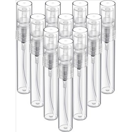 Unbranded 50Pcs 5ml Spray Bottle Plastic Transparent Perfume Empty