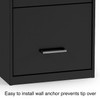 STAPLES 2806770 3-Drawer Vertical File Cabinet Locking Letter Black 18-Inch