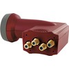 Schwaiger extremely heat resistant SUN Protect Quad LNB Brick Red