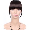 Clip on Bangs Fringe Hair Extensions Short Straight Clips in